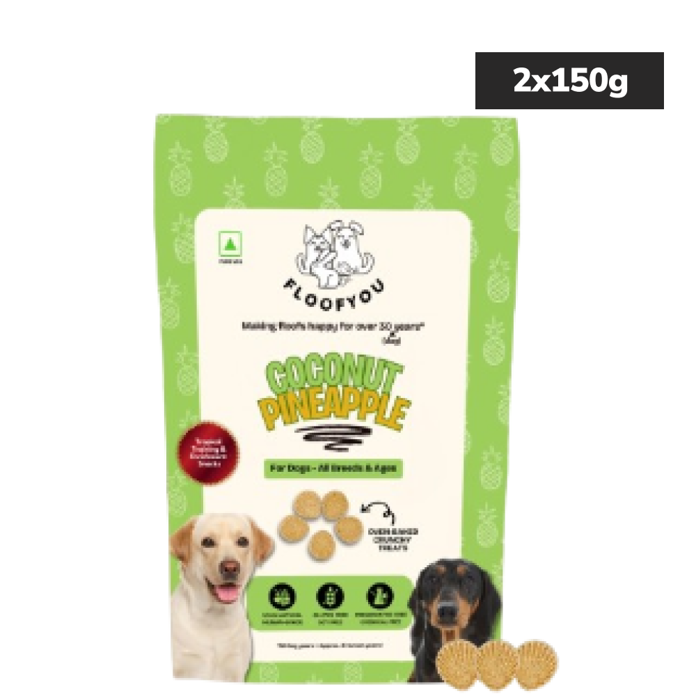 Floofyou Coconut Pineapple Vegan Oven Baked Cookie Dog Treats image 10