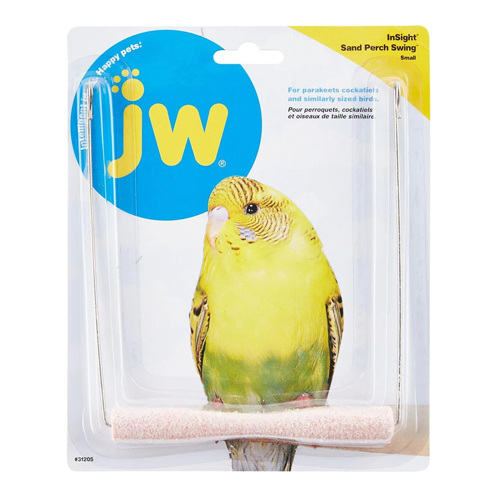 JW Insight Sand Perch Swing for Birds (Pink)