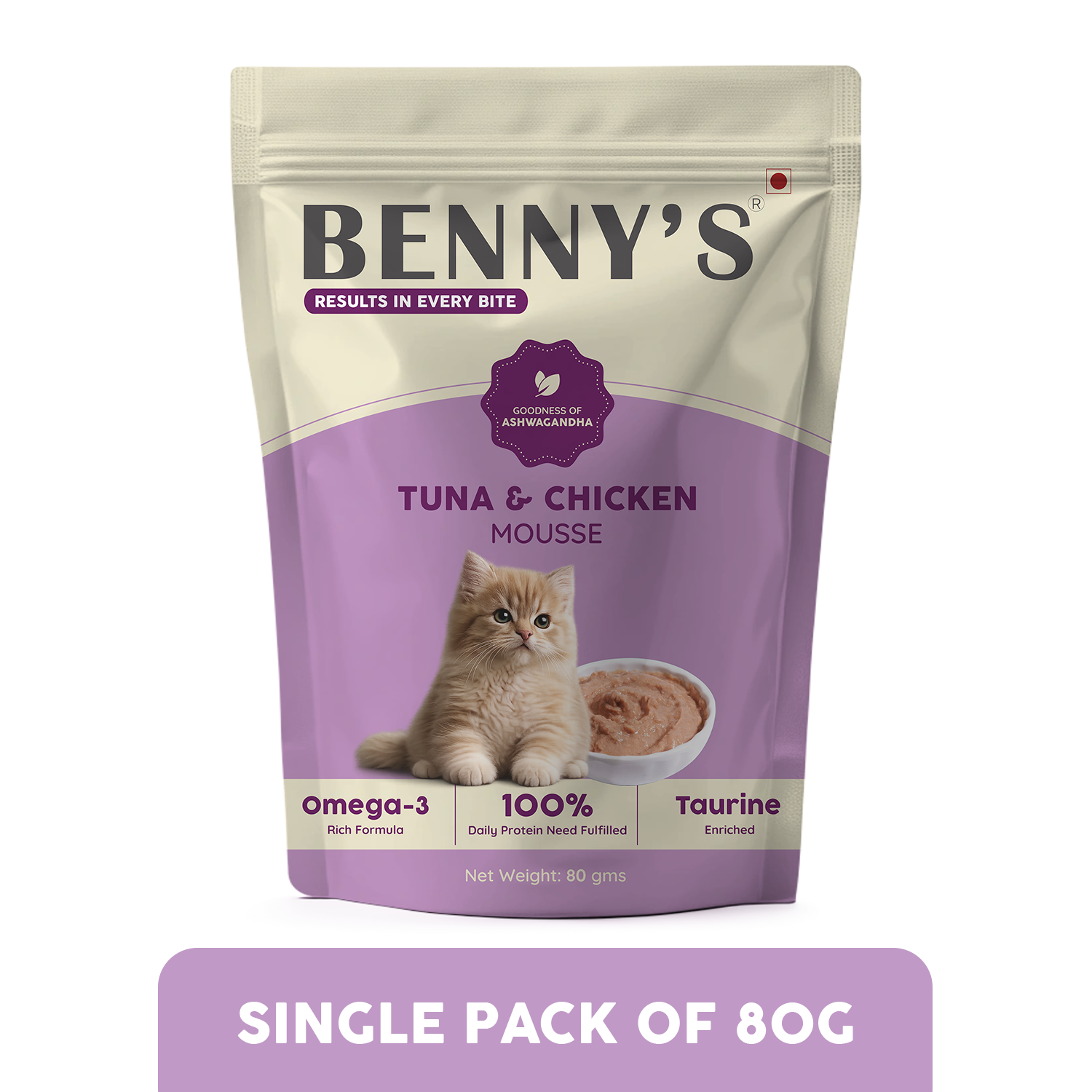 Benny's Bowl Tuna Fish & Chicken Mousse Wet Food for Cats