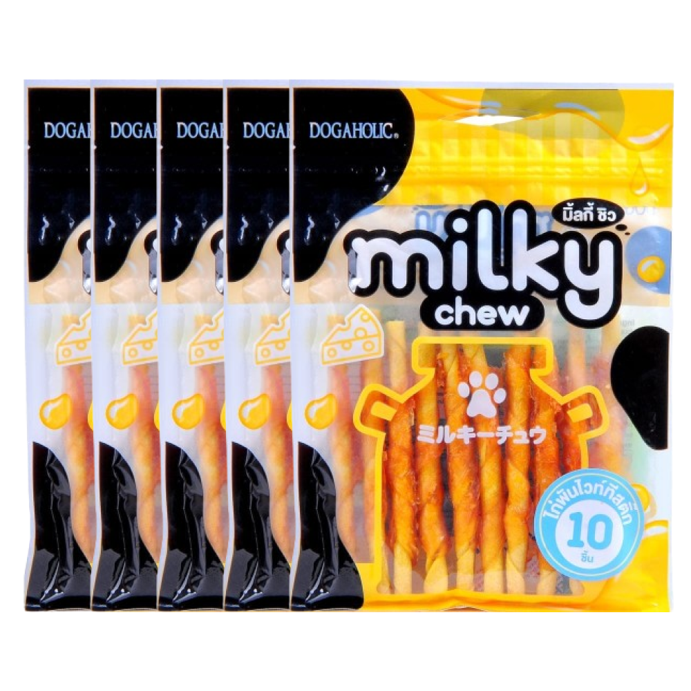 Dogaholic Milky Chew Cheese Chicken Stick Style Dog Treats image 8