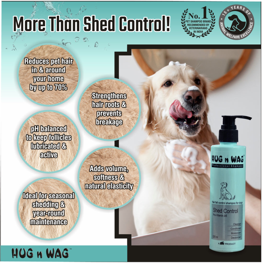 Ttk Hug n Wag Professional Shed Control Shampoo with Pro Vitamin B5 for Dogs image 10