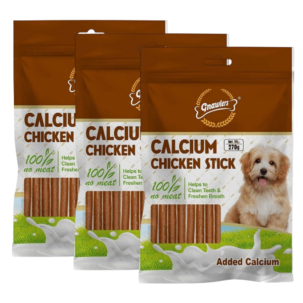 Gnawlers Calcium Chicken Stick Dog Treat image 2