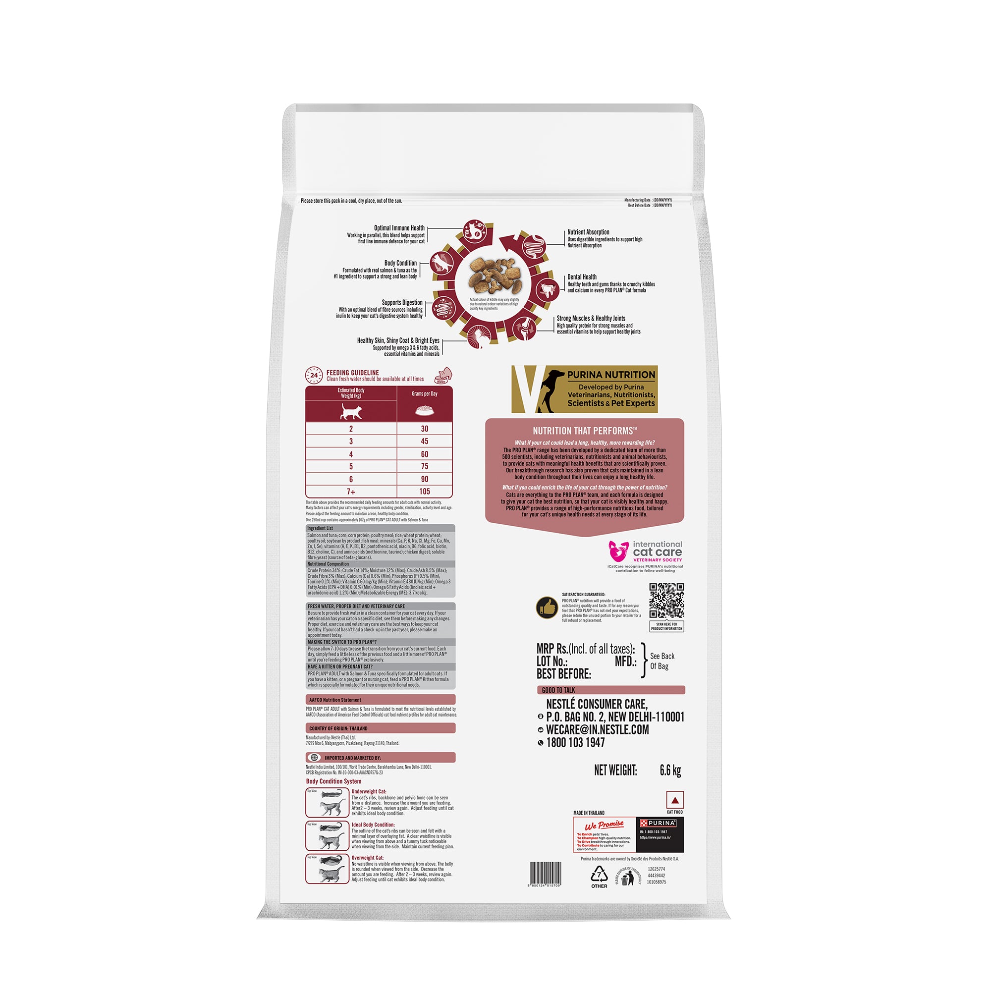 Pro Plan Salmon Tuna Flavoured Adult Cat Dry Food image 2