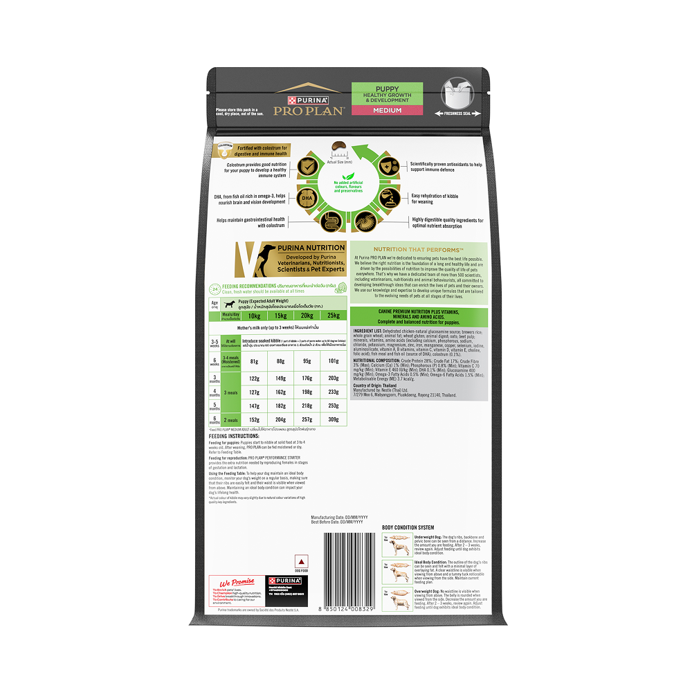 Pro Plan Chicken Medium Breed Puppy Dog Dry Food (New Improved Formula) image 9
