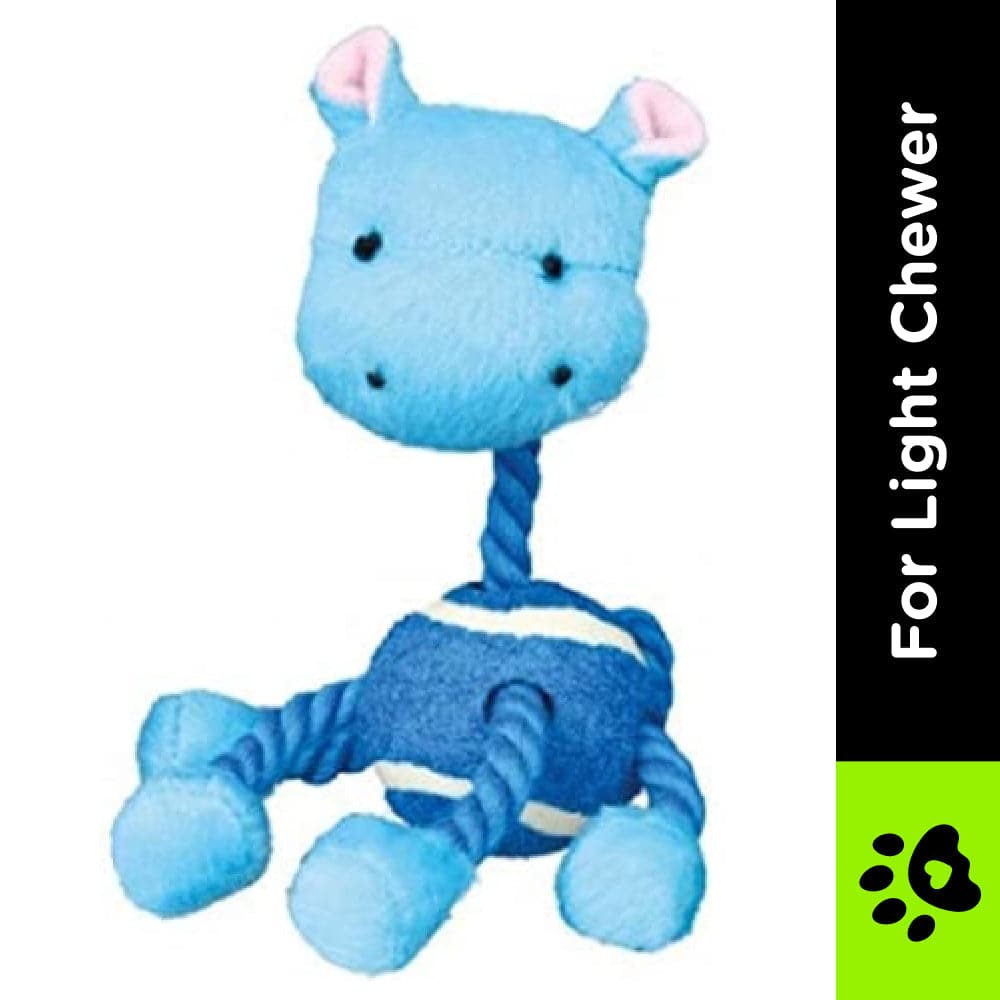 Trixie Animal Figures with Tennis Ball & Rope Toy for Dogs (Blue) image 2