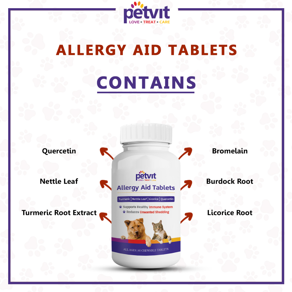 Petvit Allergy Aid Tablets for Dogs and Cats image 5