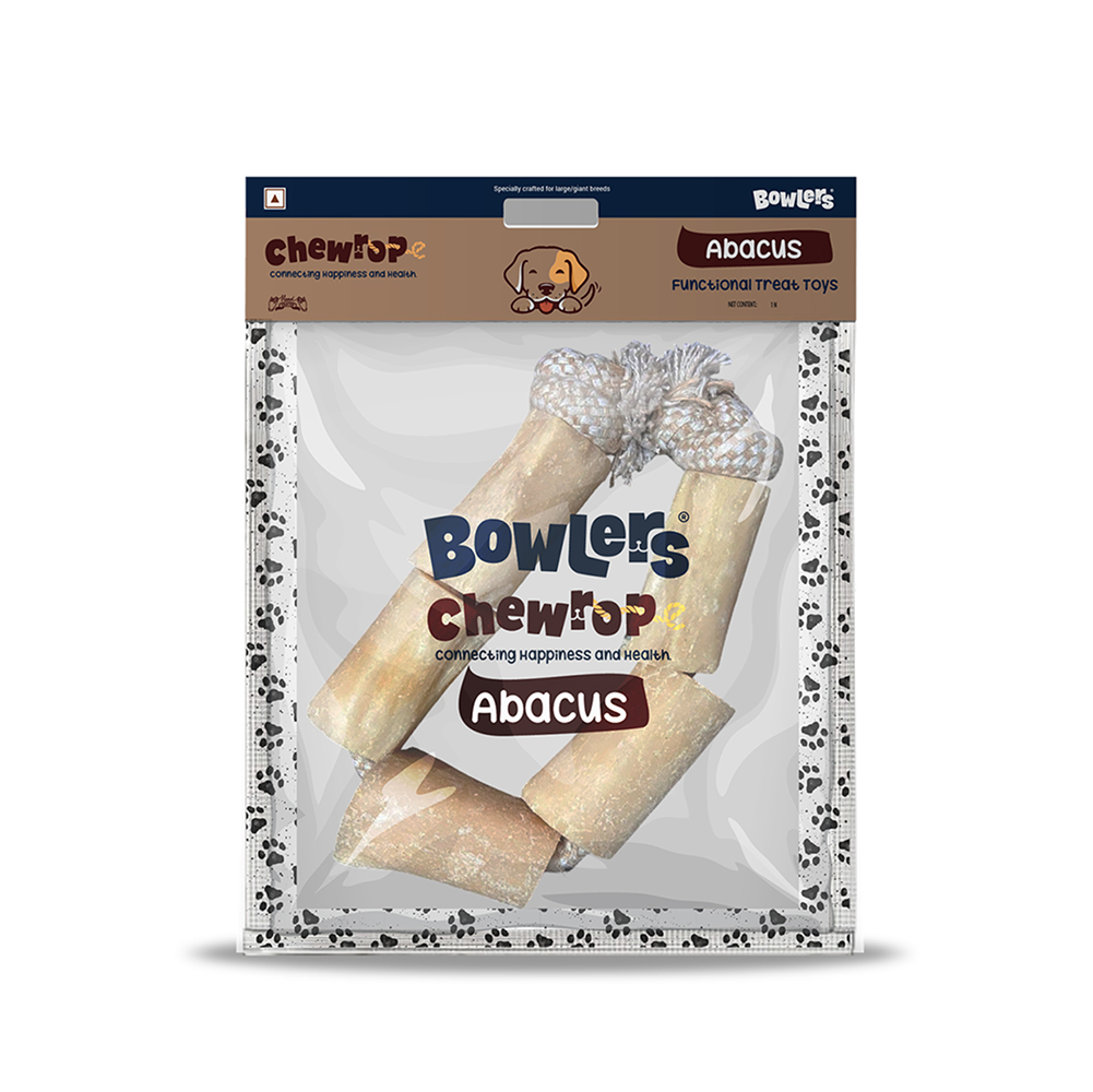 Bowlers Chewrope Abacus Functional Dog Treat Toy