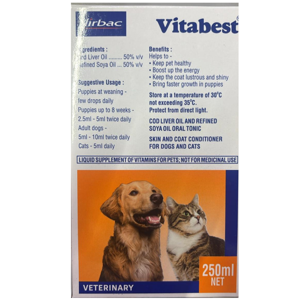 Virbac Vitabest Multi Vitamin Supplement for Dogs and Cats image 4