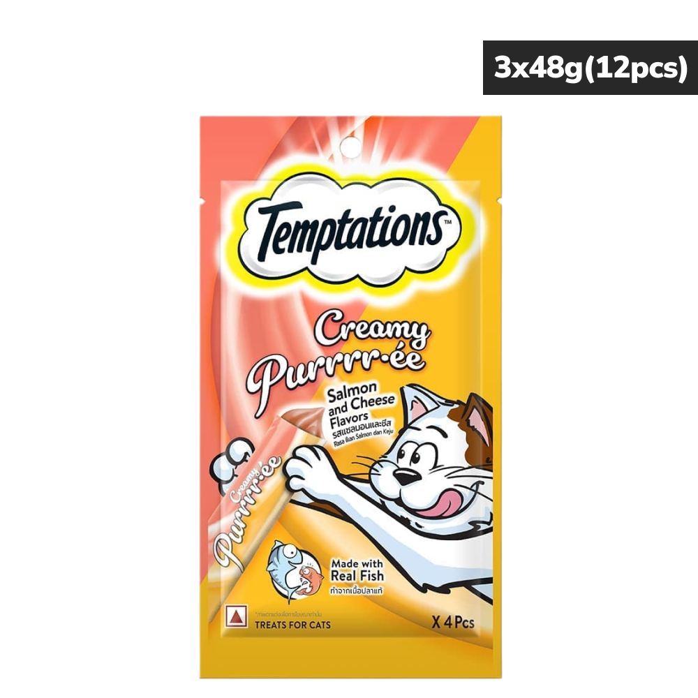 Temptations Creamy Purrrr ee Salmon & Cheese Cat Treats image 6