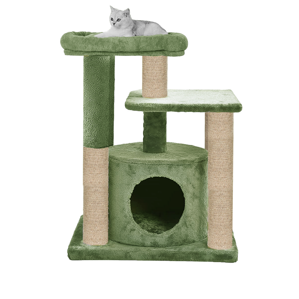 Furrlovers Cat Tree with Condo, Top Perch & Jute Rope Scratching Posts image 10