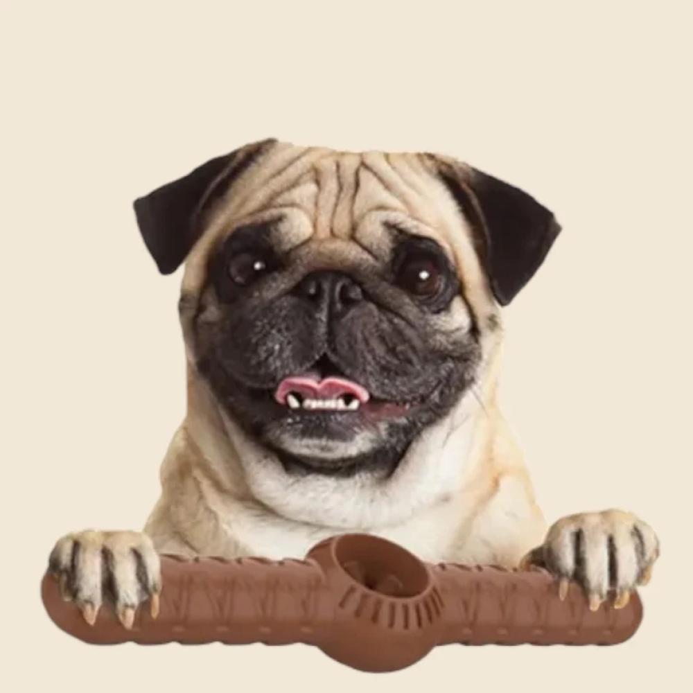 Talking Dog Club Bar Nylon Bone Heavy Chew Toy for Dogs (Brown) image 5