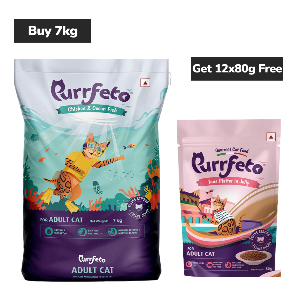 Purrfeto Chicken and Ocean Fish Cat Dry Food image 8