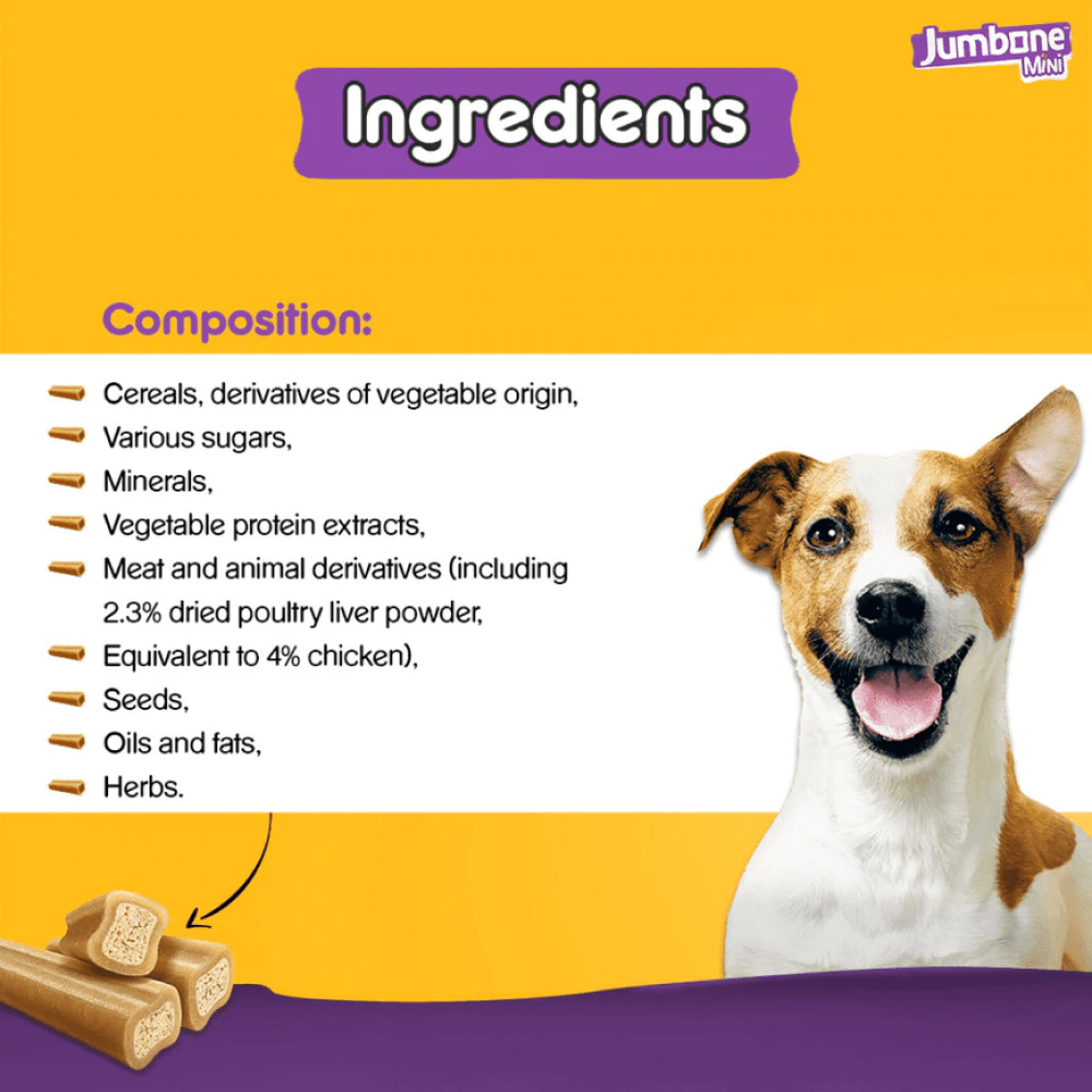 Pedigree Chicken & Lamb Jumbone Mini Adult Dog Treats image 5