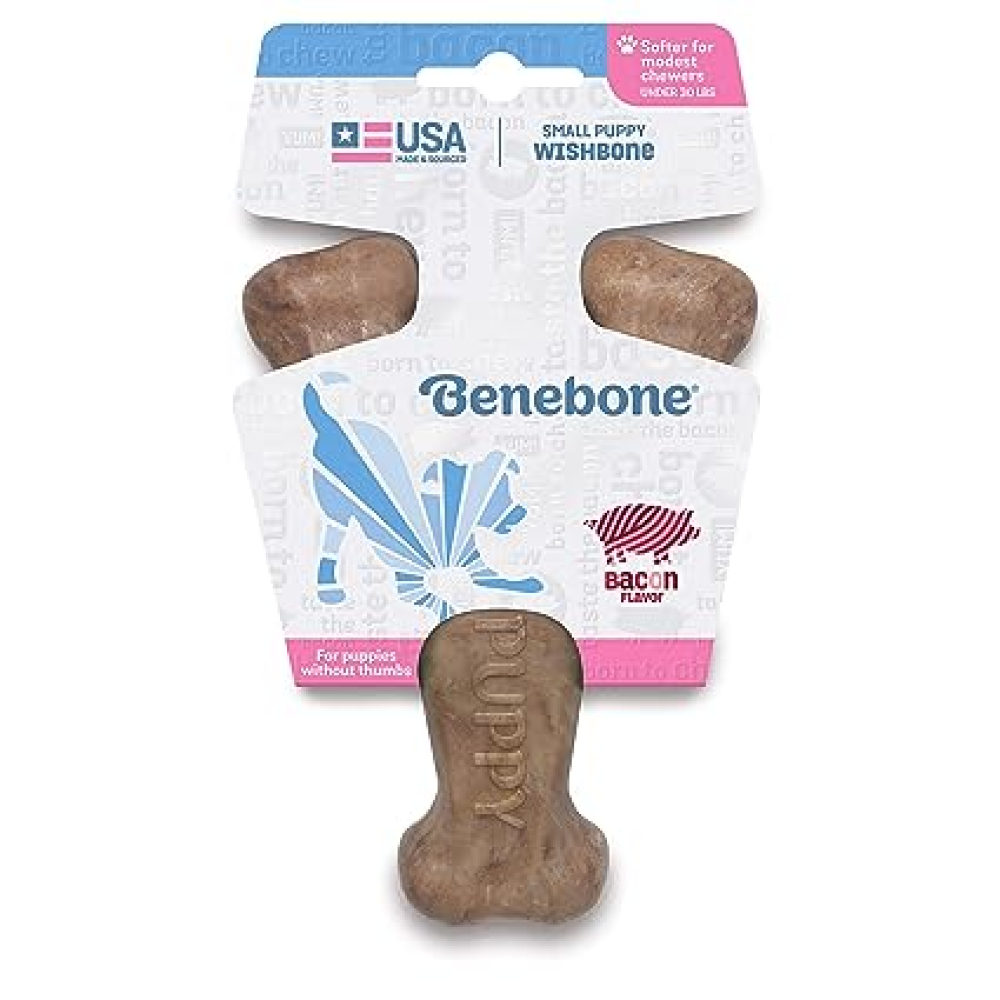 Benebone Bacone Flavored Wishbone Chew Toy for Puppy image 3
