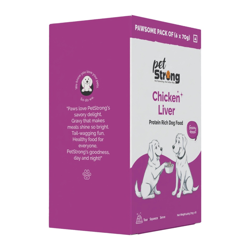 PetStrong Chicken Liver in Gravy Wet Food for Dogs image 3