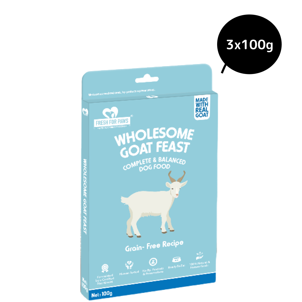 Fresh For Paws Wholesome Goat Feast Wet Food for Dogs (100g) image 8