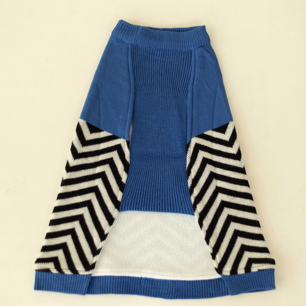 Pet Set Go Raisin’s Sweater for Dogs and Cats (Blue & Black) image 8