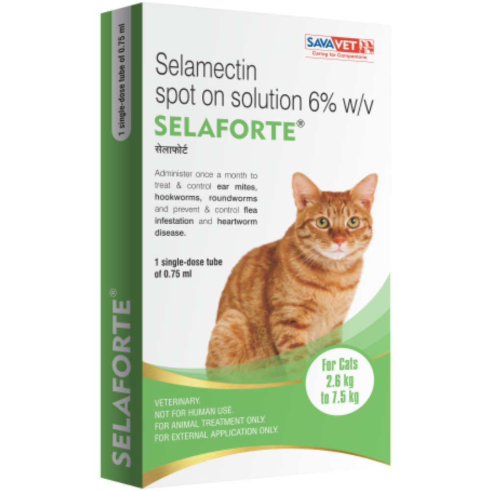 Savavet Selaforte (Selamectin) Tick and Flea Control Spot On for Cats image 2
