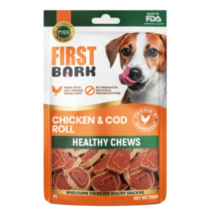 First Bark Chicken Cod Roll Dog Treats