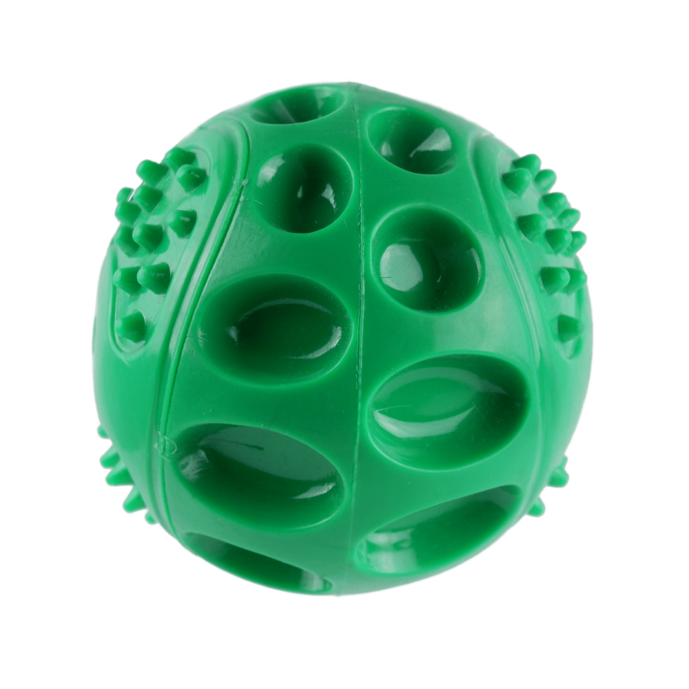 Goofy Tails Hard Squeaky Rubber Ball Toy and Dogsee Veda Shed Control Coconut Oil Shampoo for Dogs Combo image 4