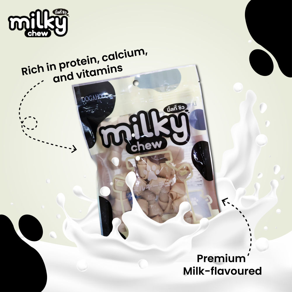 Dogaholic Milky Chew Bone Style Dog Treats image 7