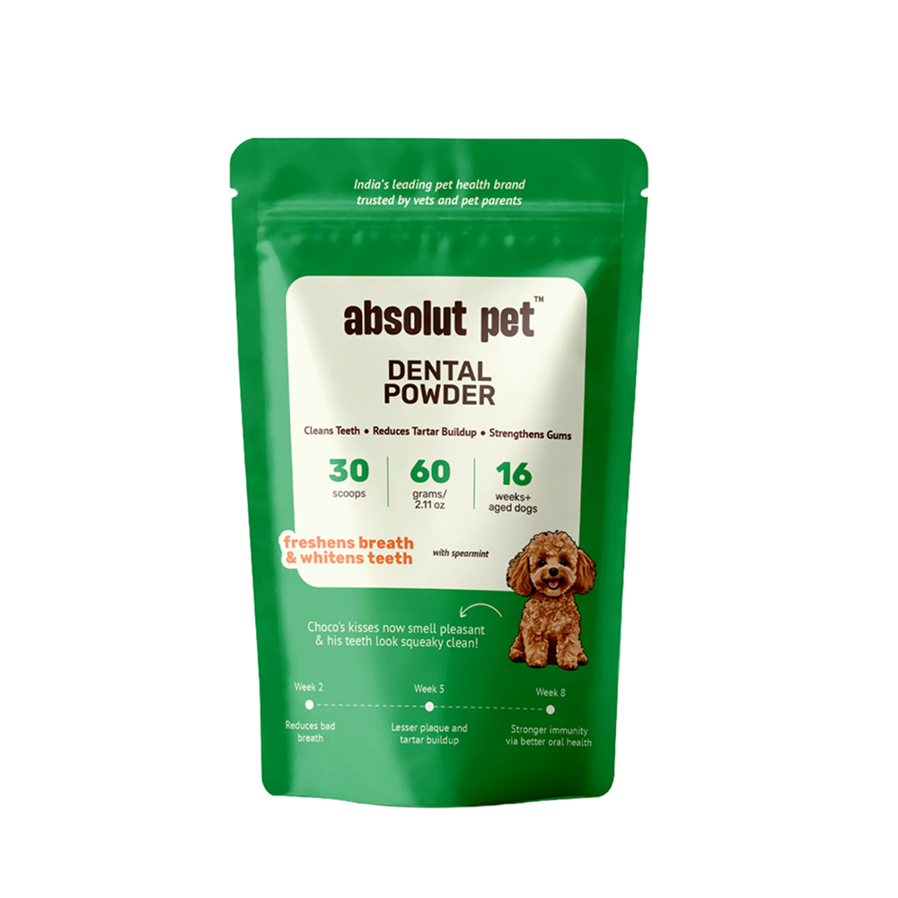 Absolut Pet Oral Care Plaque & Tartar Remover Powder Dog Supplements