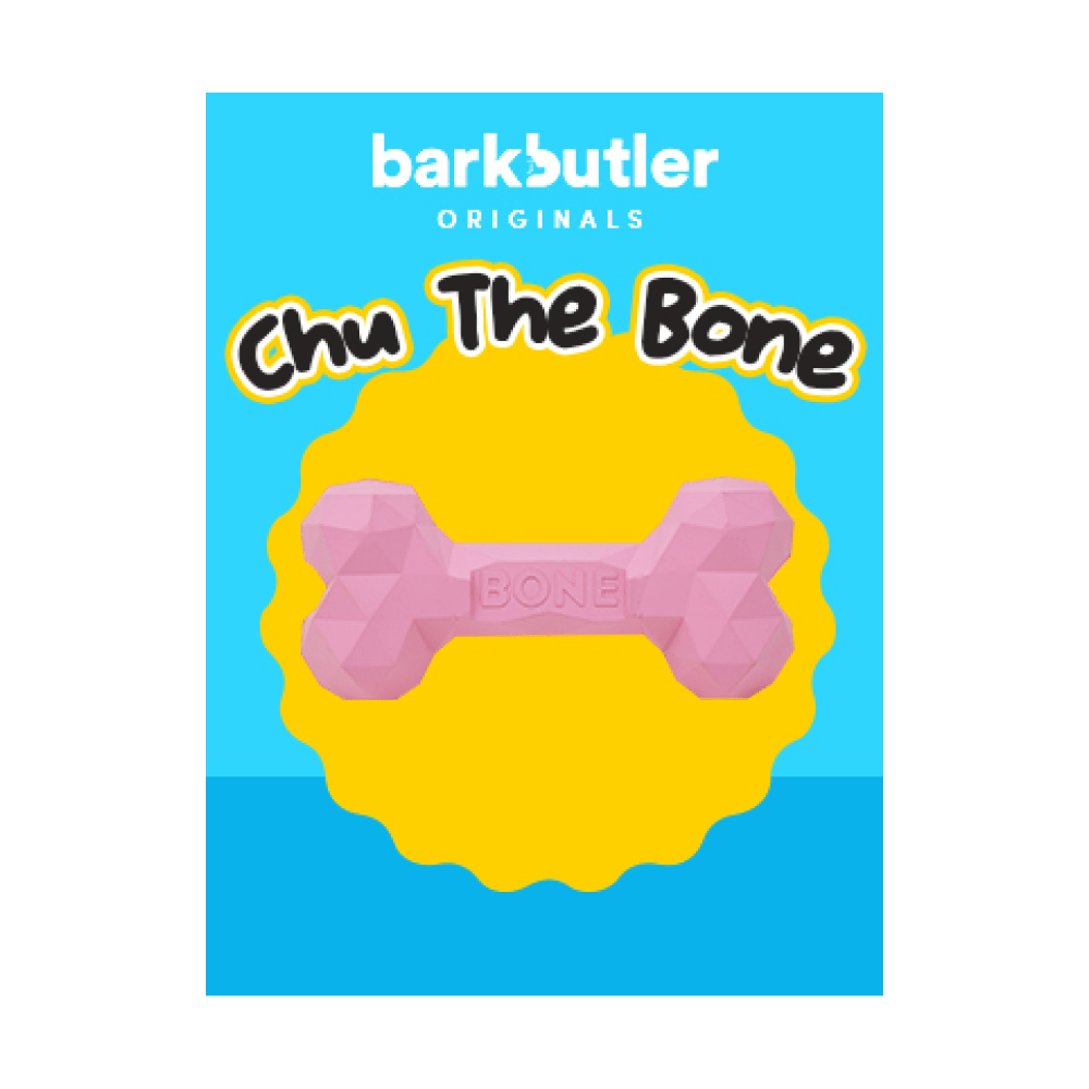 Barkbutler Chu the bone Treat Dispensing Toy for Dogs (Pink) image 6