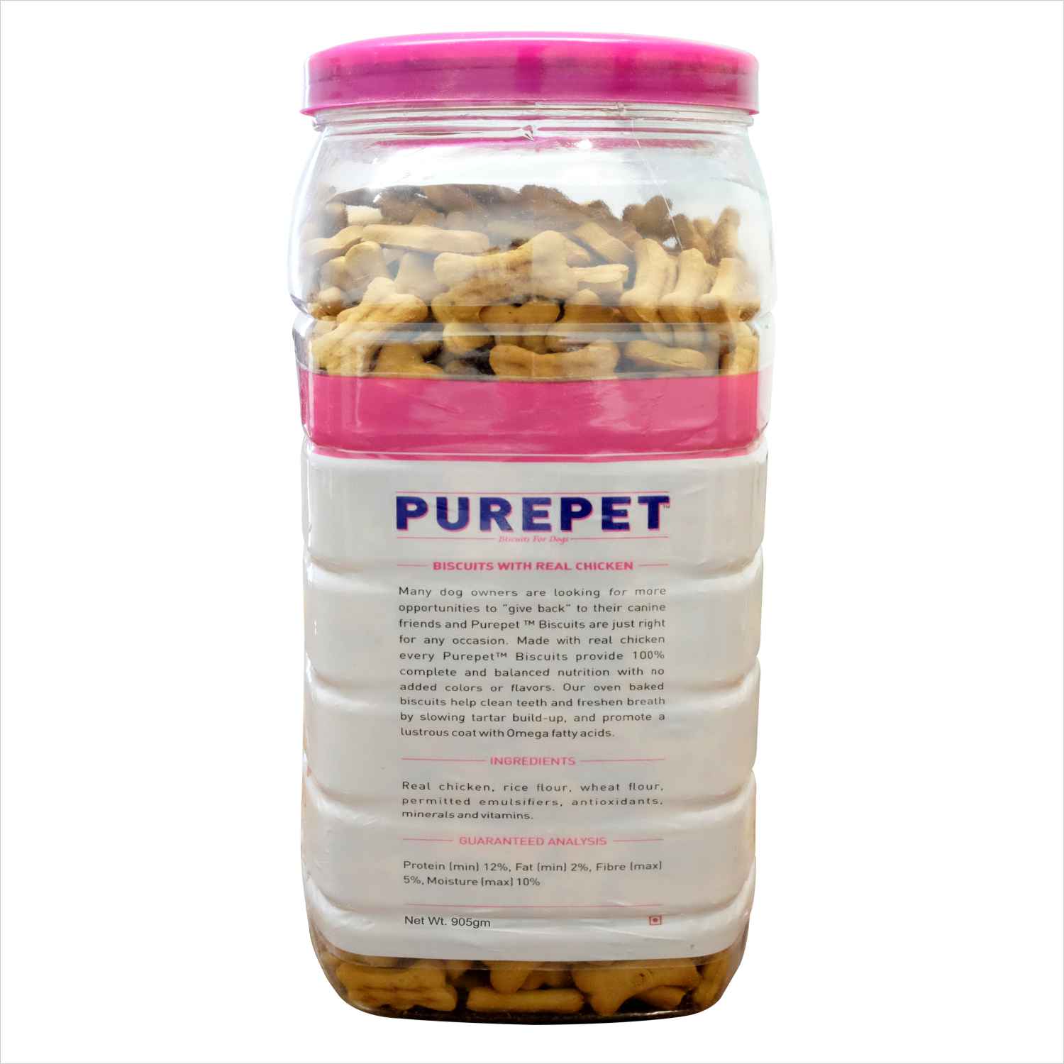 Purepet Mutton Flavour Real Chicken Biscuit Dog Treats image 2