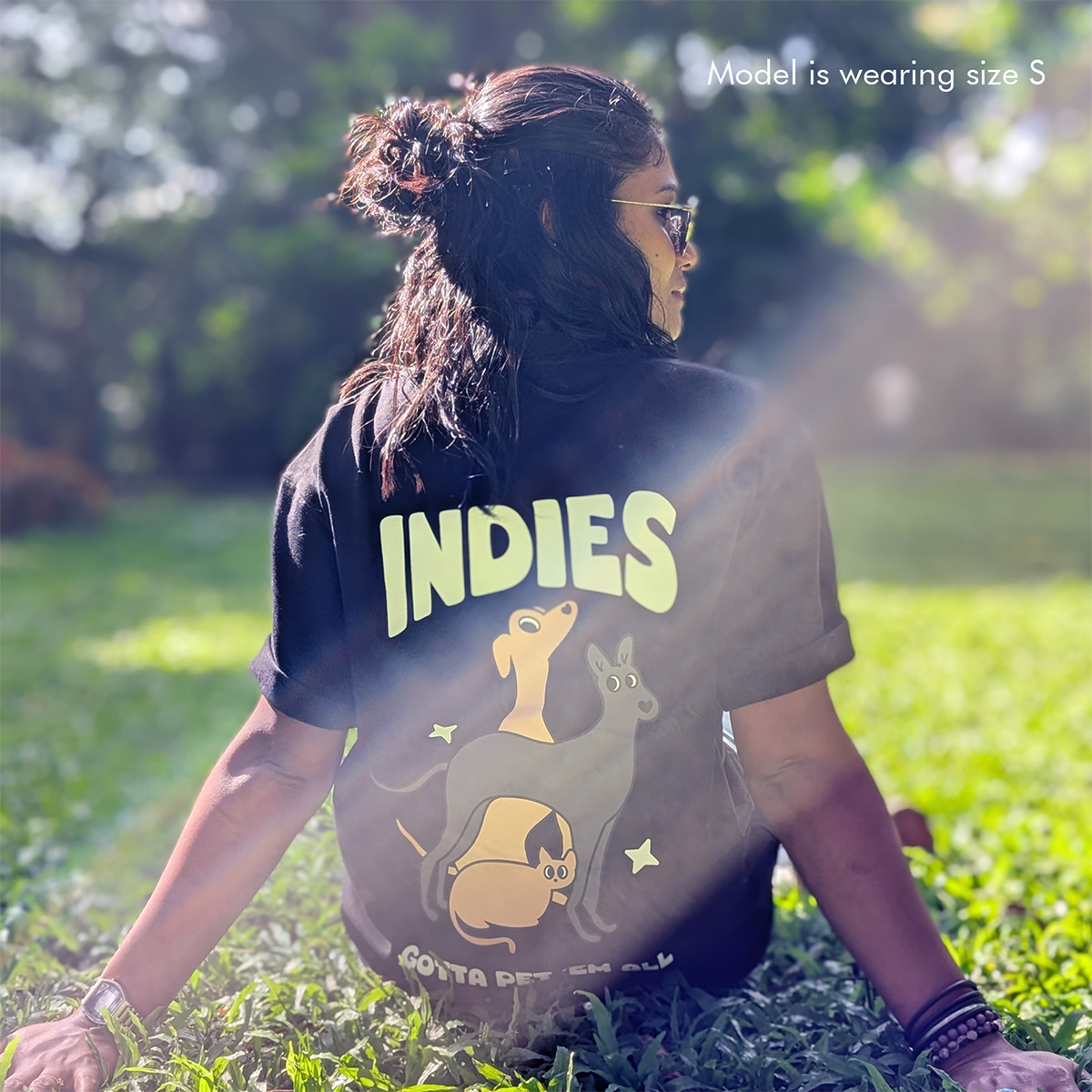 thePack Indie Merch Gotta Pet'em All Oversized T Shirt for Men and Women (Black) image 4