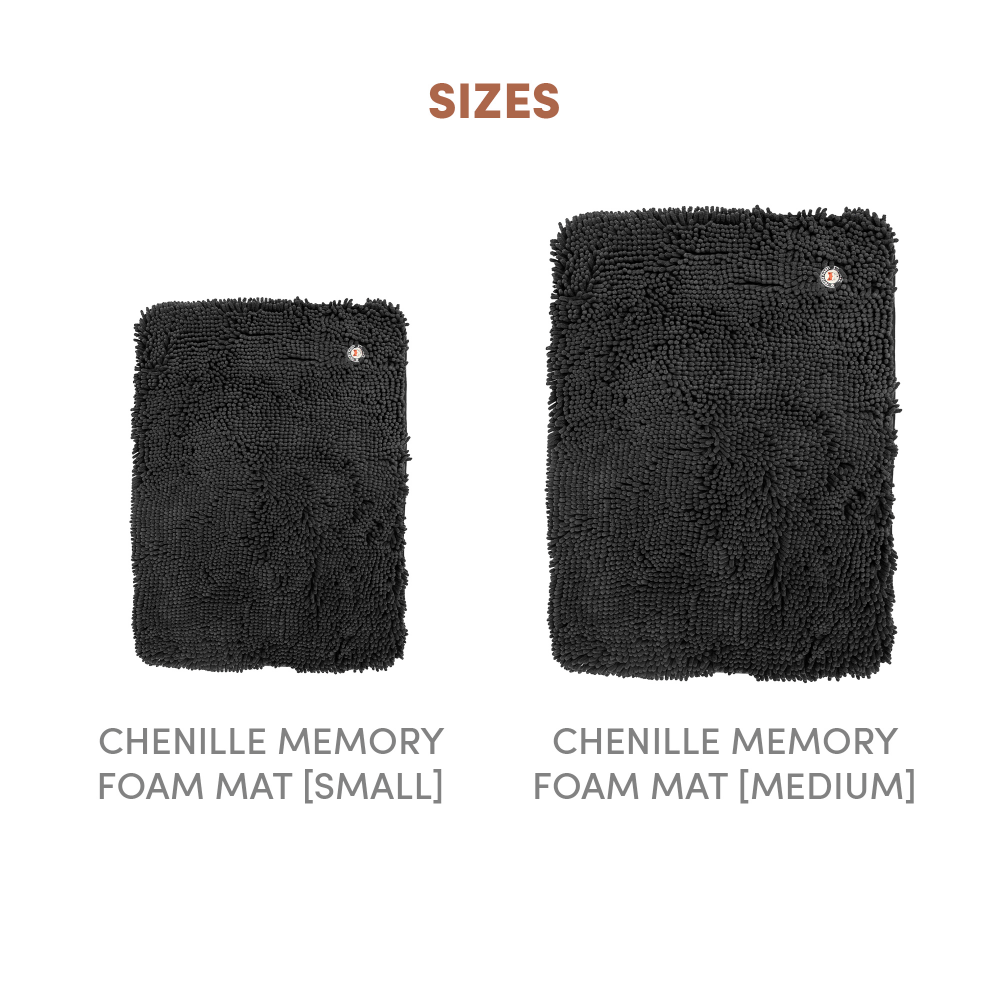 Barkbutler x Fofos Chenille Memory Foam Mat for Dogs and Cats (Grey) image 2