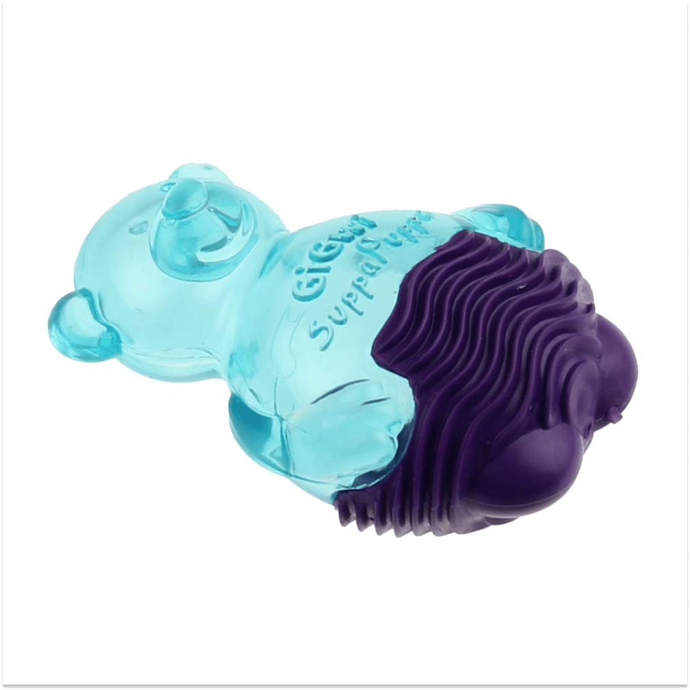 GiGwi Suppa Puppa Bear Toy for Dogs (Blue & Purple) image 5