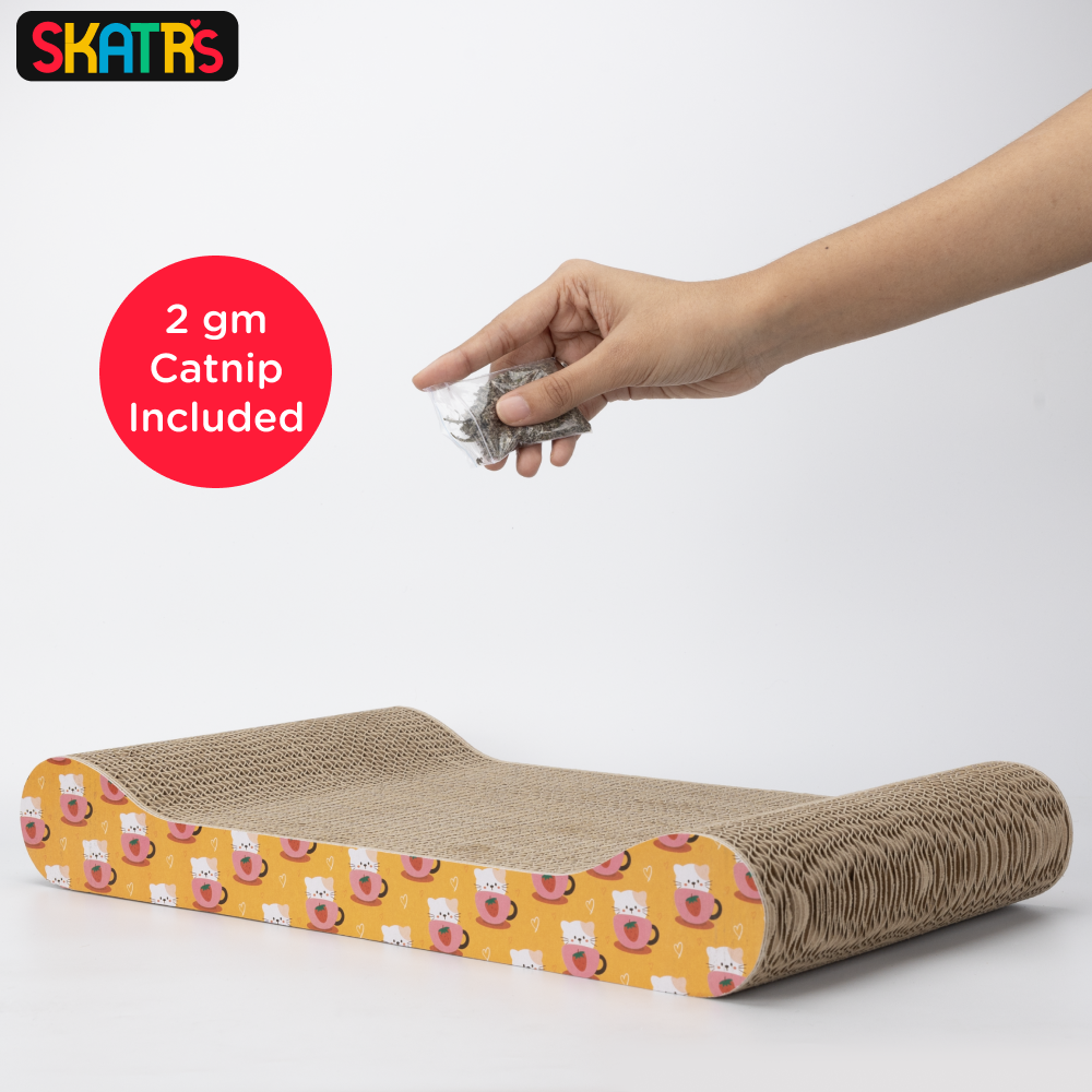 Skatrs Claw and Order Cat Scratcher with 2g Premium Catnip Free image 5