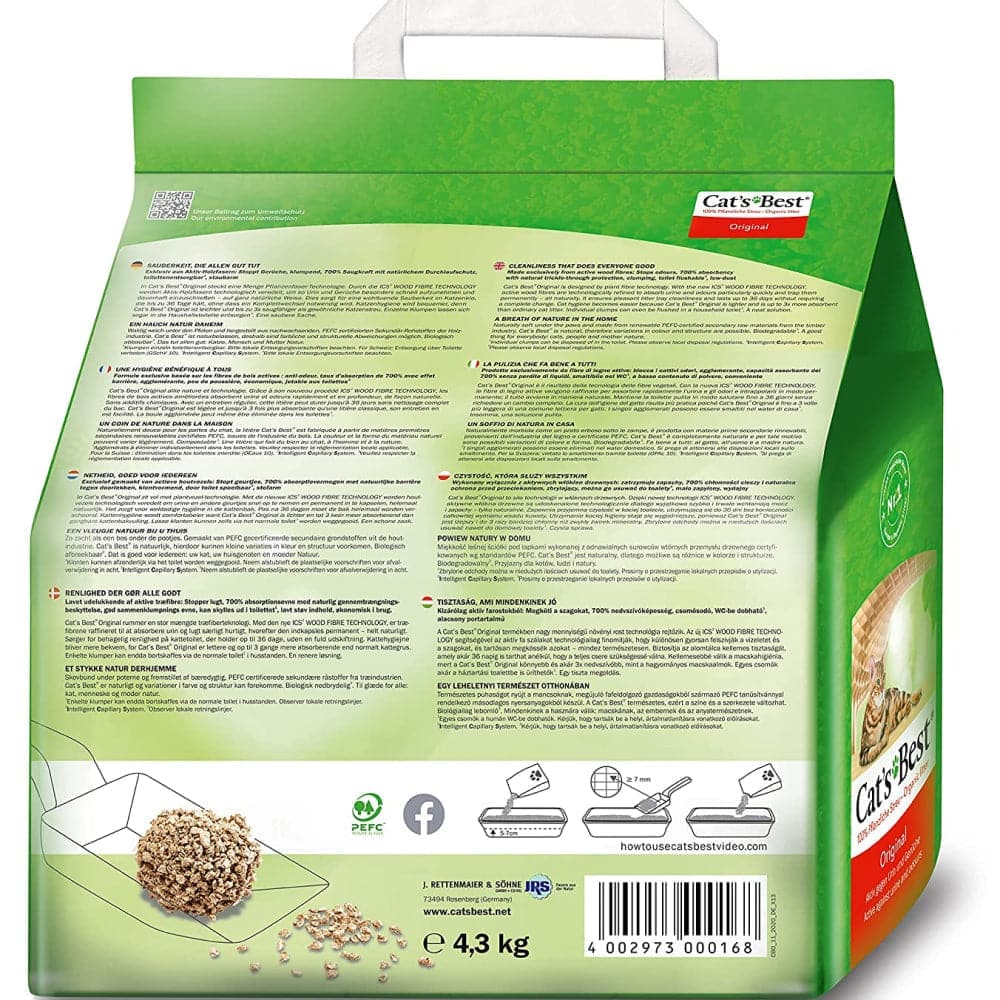 Cat's Best Unscented Original Cat Litter image 2