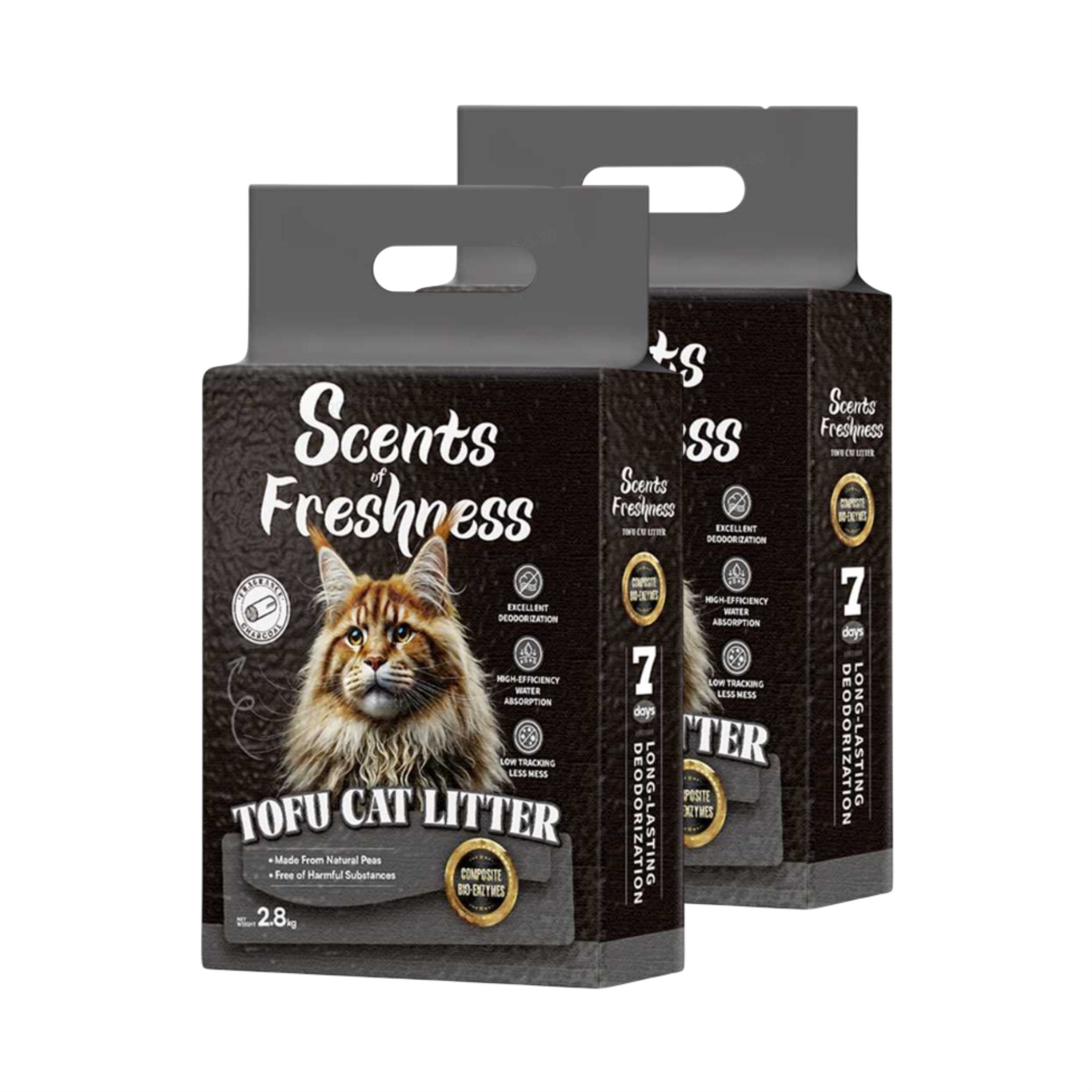 Scents of Freshness Premium Tofu Cat Litter for Cats (Charcoal) image 9