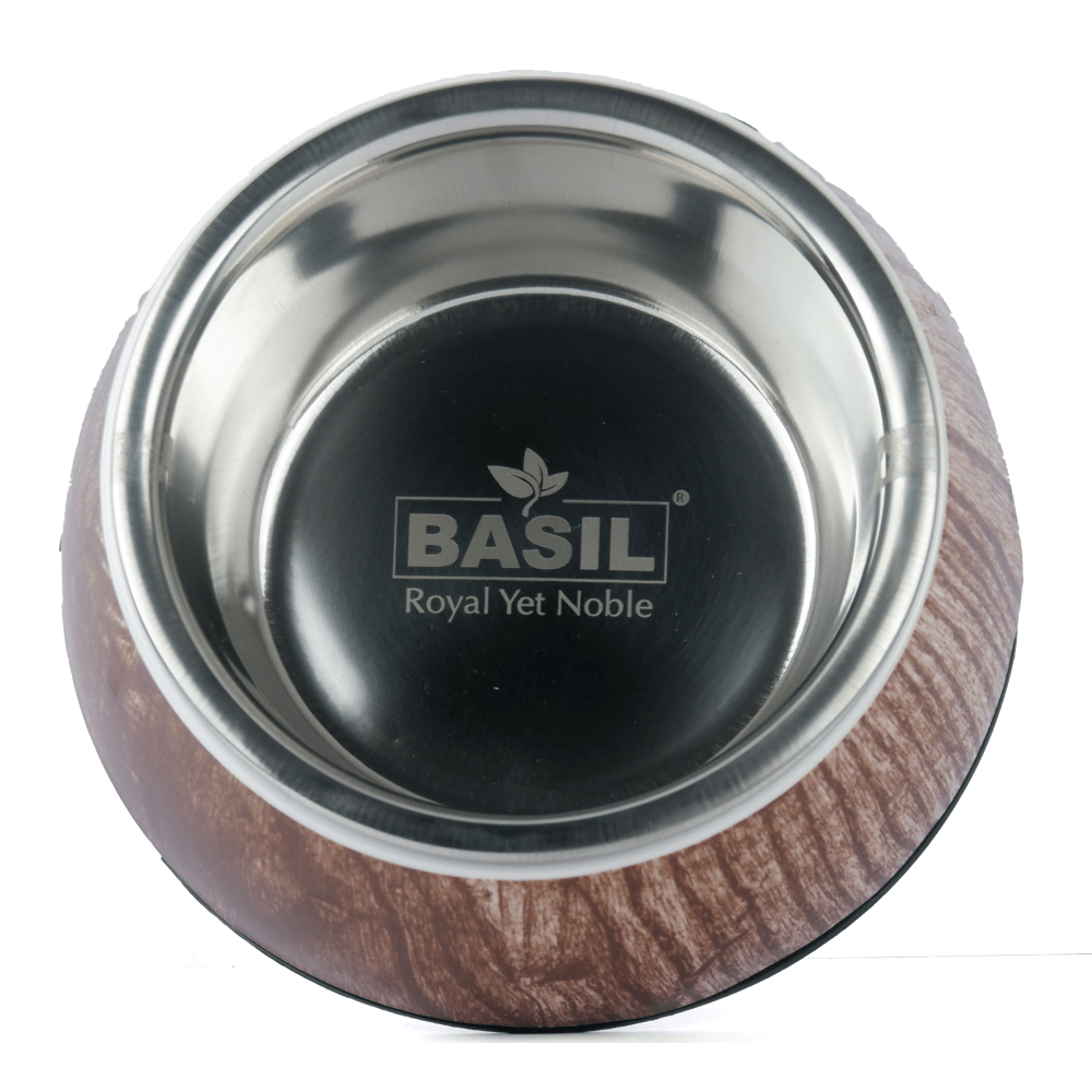Basil Wooden Print Melamine Bowl for Dogs and Cats image 3