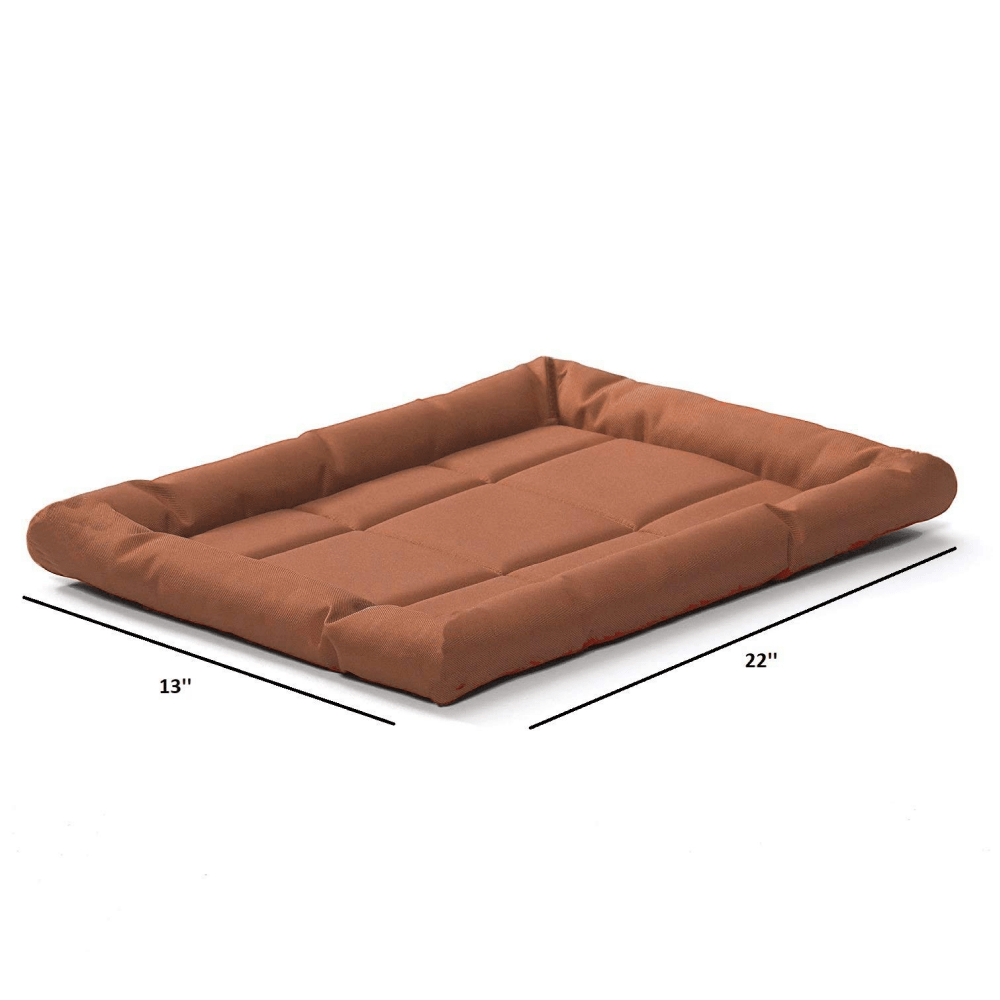 Fluffy's Kozi Pet Rectangular Shaped Bed for Dogs and Cats (Brown) image 2