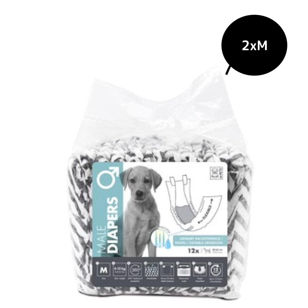 M Pets Diapers for Male Dogs (20x55cm) image 2