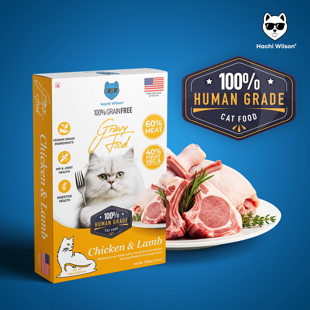 Hachi Wilson Premium Chicken and Lamb Gravy Cat Wet Food image 4