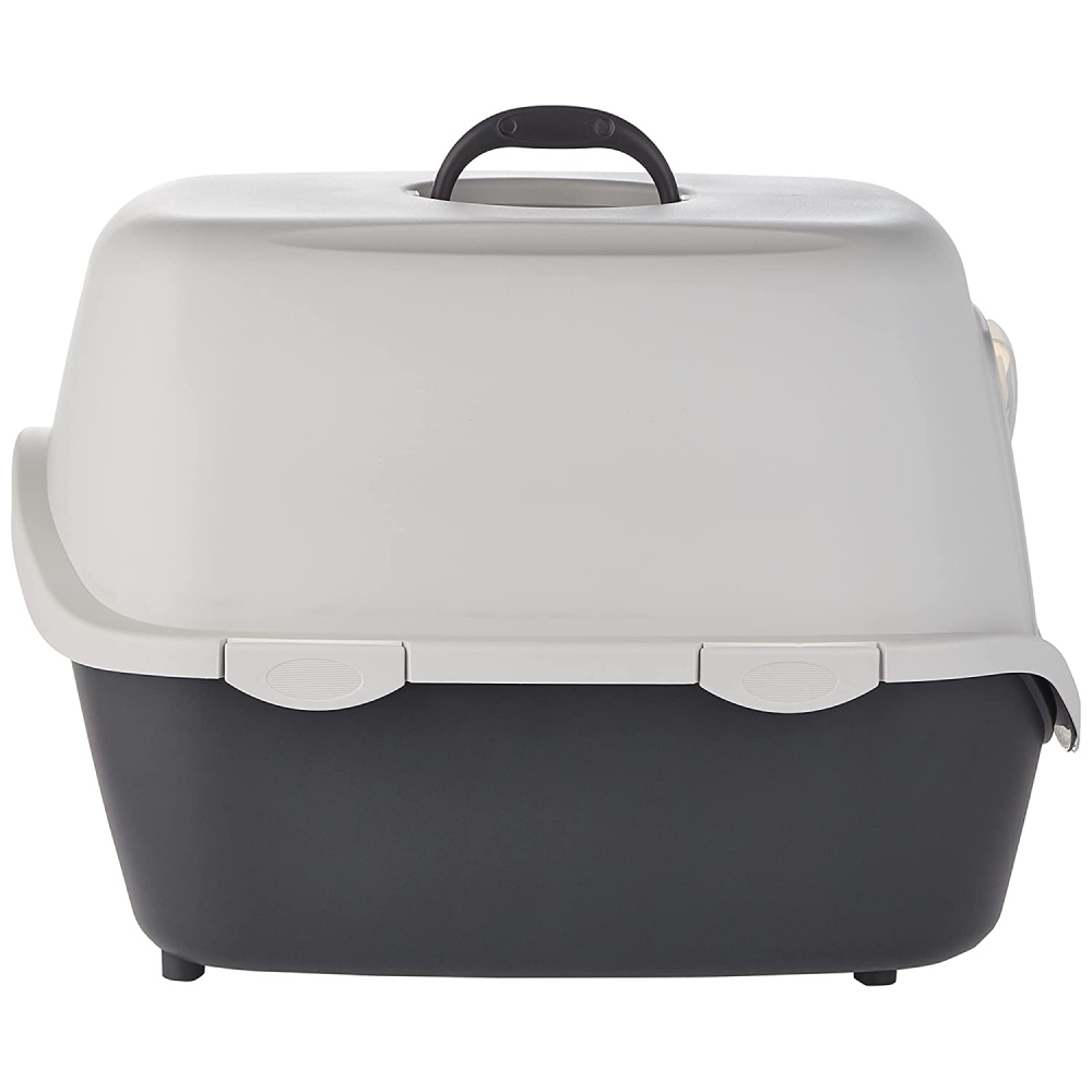 Trixie Vico Cat Litter Tray with Hood for Cats (Dark Grey) image 4