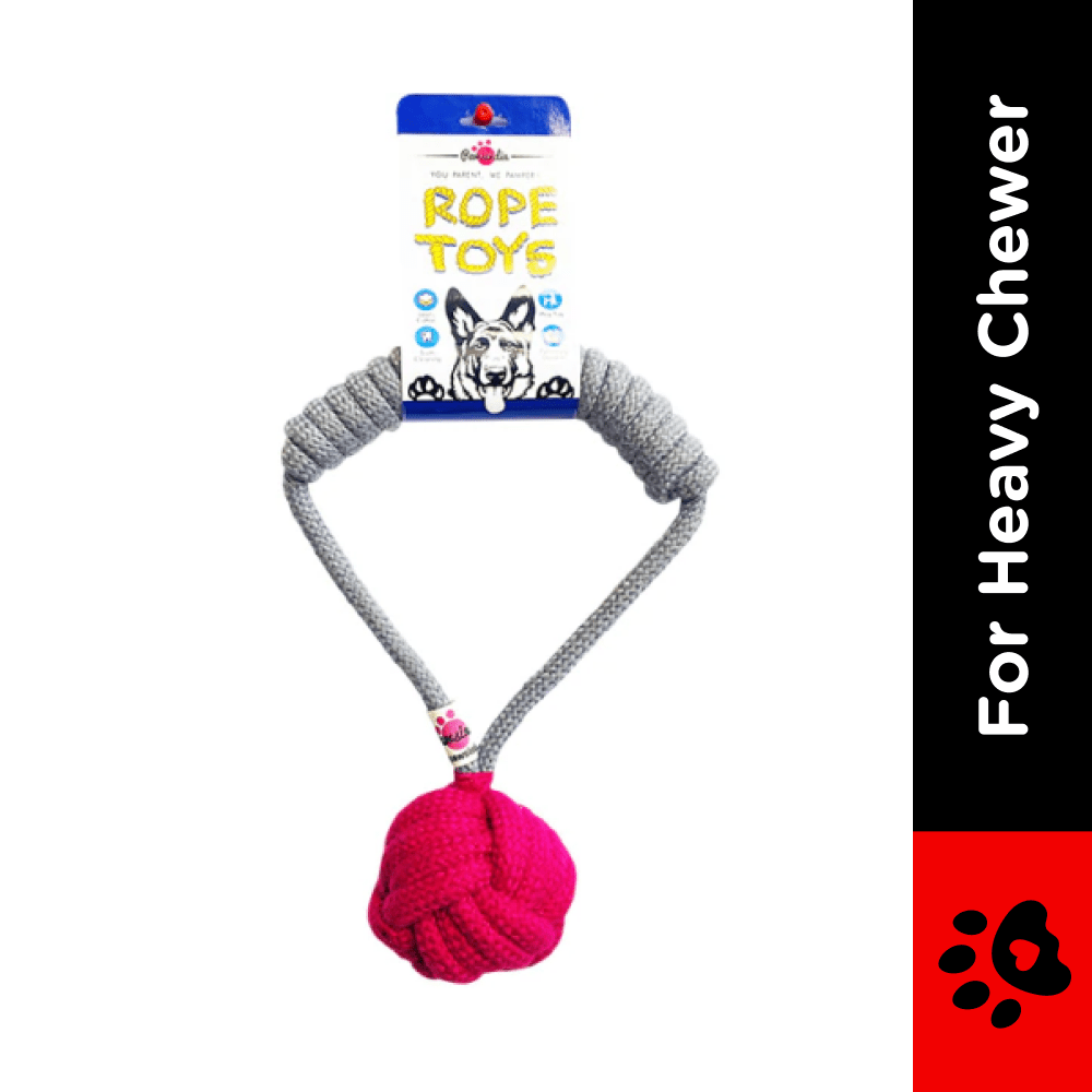 Pawsindia Tug of War Rope Toy for Dogs (Grey) image 2