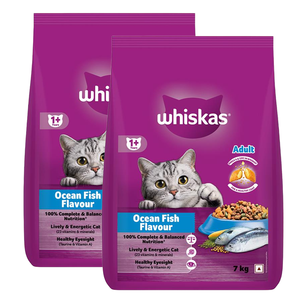 Whiskas Ocean Fish Flavour Adult Cat Dry Food image 9