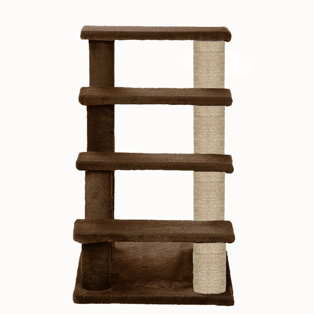 Furrlovers 4 Tier Stairs with Jute Scratching Posts and Plush Climbing Steps for Cats image 6