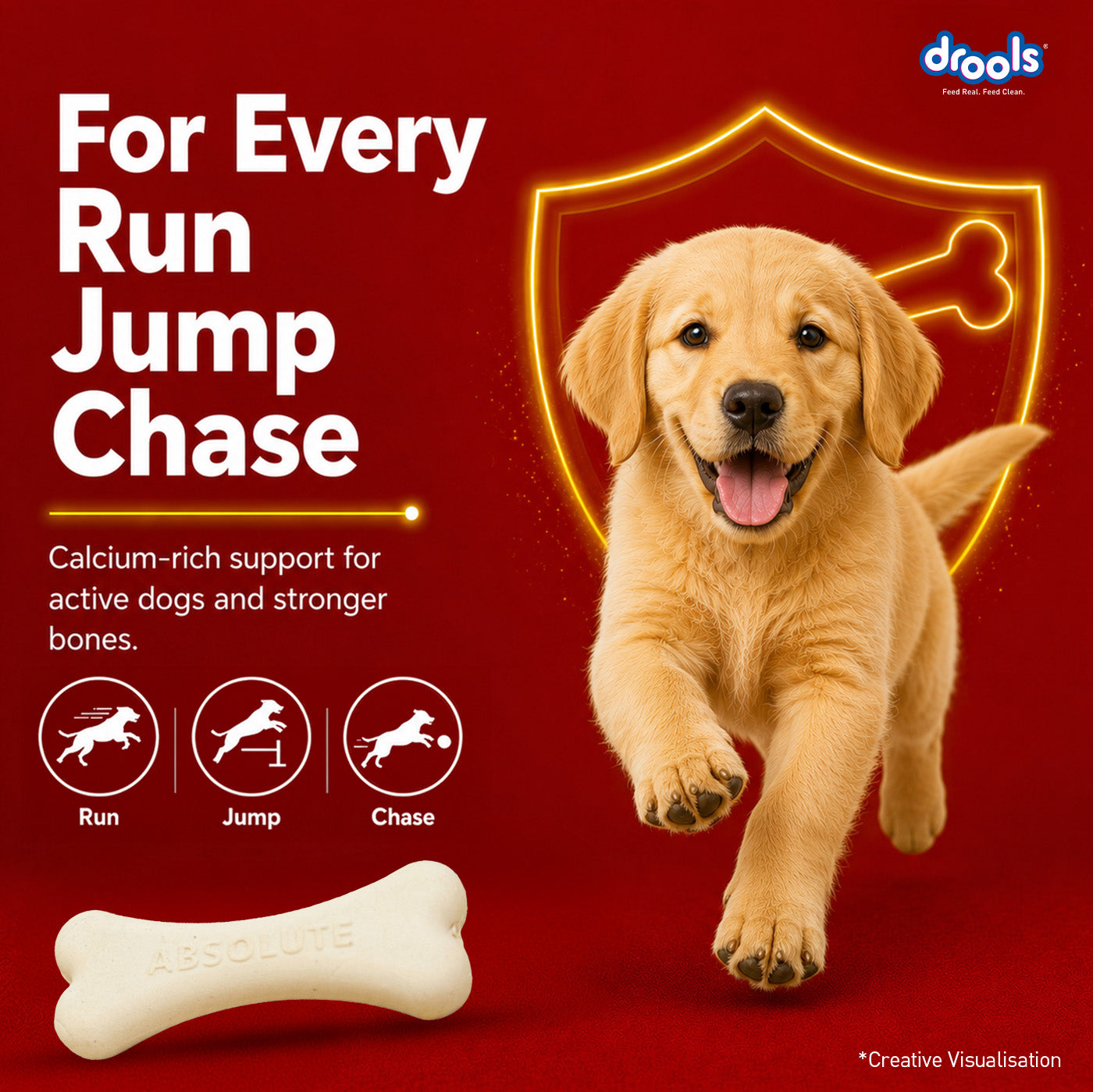 Drools Absolute Calcium Bone Pouch for Dogs image 4