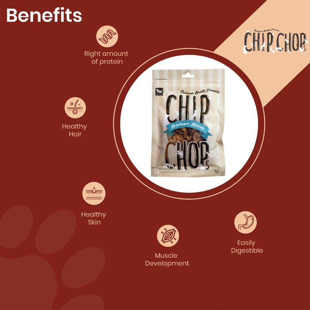 Chip Chops Barbeque Hearts Dog Treats image 6