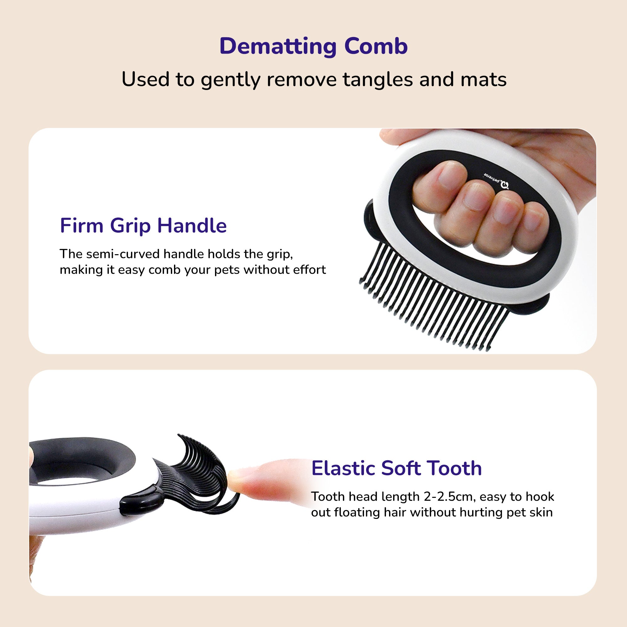 Petverse 7 in 1  Professional Deshedding, Detangling & Nail Care Kit for Dogs & Cats image 9