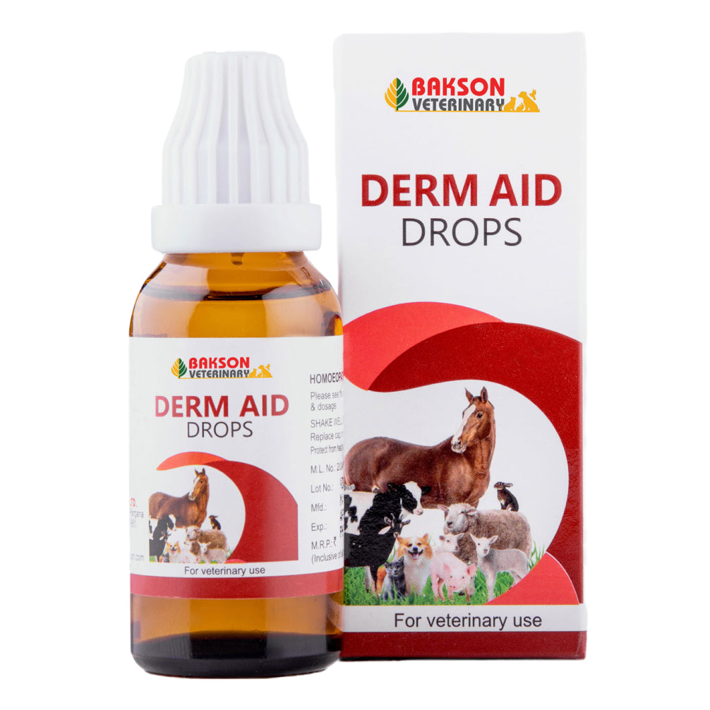 Bakson Derm Aid Drops for Dogs & Cats