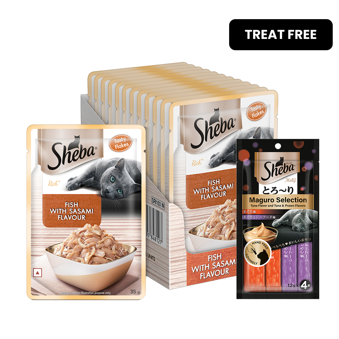 Sheba Fish with Sasami Premium Cat Wet Food image 2