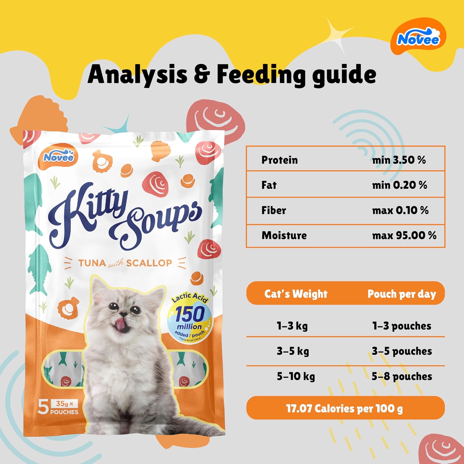 Novee Kitty Tuna with Scallop Soup Cat Treats image 2