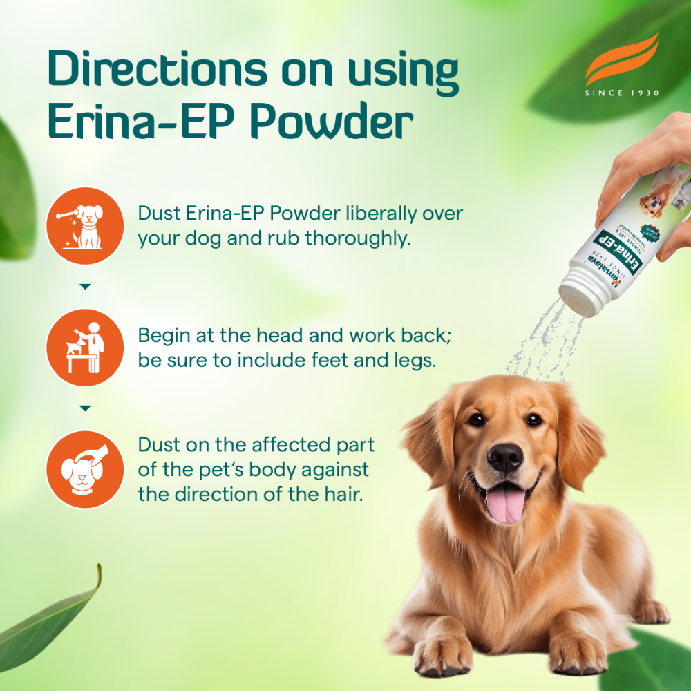 Himalaya Erina EP Flea and Tick Powder for Dogs and Cats image 5