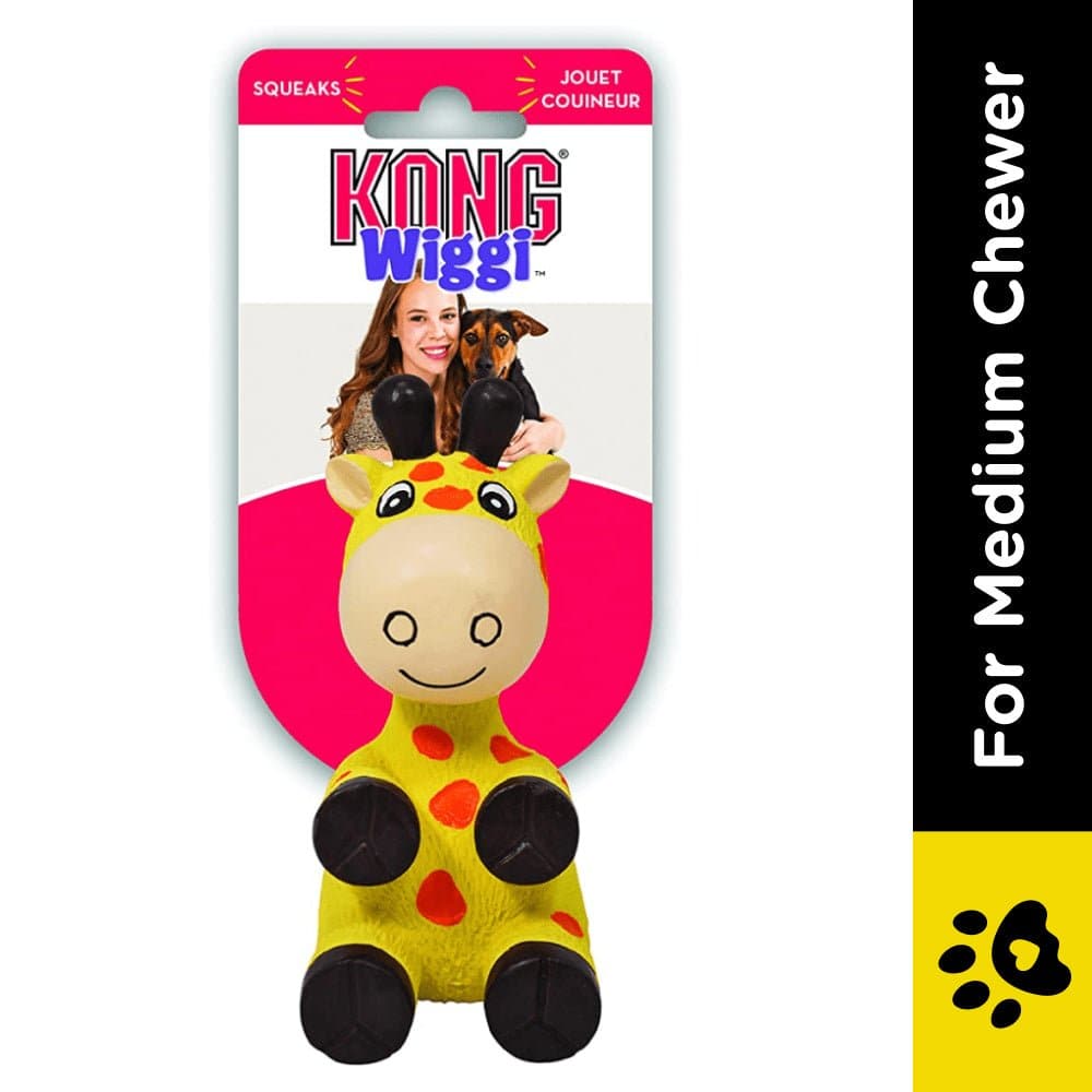 Kong Wiggi Giraffe Chew Toy for Dogs image 2